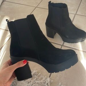 Black Platform Booties